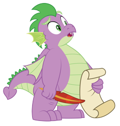 Size: 3500x3657 | Tagged: safe, artist:aleximusprime, spike, dragon, g4, adult, adult spike, chubby, fat, fat spike, high res, male, older, older spike, quill, scroll, simple background, solo, transparent background, vector, winged spike, wings