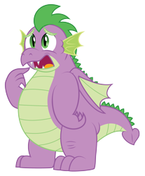 Size: 2988x3610 | Tagged: safe, artist:aleximusprime, spike, dragon, g4, adult, adult spike, chubby, fat, fat spike, high res, male, older, older spike, open mouth, simple background, solo, transparent background, vector, winged spike, wings
