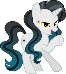 Size: 4400x4954 | Tagged: safe, artist:shootingstarsentry, oc, oc only, oc:star shadow, pony, unicorn, absurd resolution, female, mare, simple background, solo, transparent background, vector