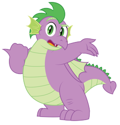 Size: 3476x3610 | Tagged: safe, artist:aleximusprime, spike, dragon, g4, adult, adult spike, chubby, fat, fat spike, high res, looking at you, male, older, older spike, simple background, solo, transparent background, vector, winged spike, wings
