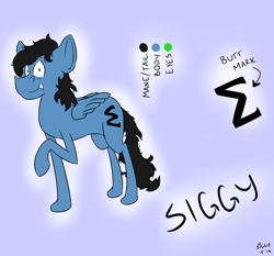 Size: 1500x1400 | Tagged: safe, artist:siggyt, oc, oc only, oc:siggyt, pegasus, pony, male, solo, stallion