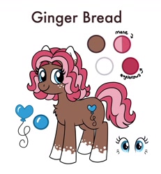 Size: 1200x1300 | Tagged: safe, artist:pink-pone, oc, oc only, oc:ginger bread, earth pony, pony, female, mare, simple background, solo, white background