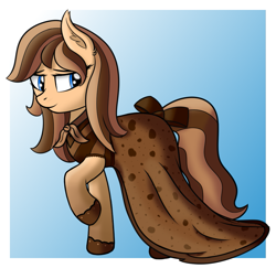 Size: 1031x1001 | Tagged: safe, artist:ngnir, oc, oc only, oc:alyna, earth pony, pony, bow, clothes, dress, female, solo