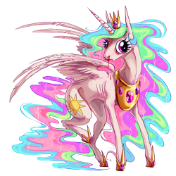 Size: 2000x2000 | Tagged: safe, artist:baccizoof, princess celestia, alicorn, pony, g4, blood, female, gemstones, gold, high res, nosebleed, simple background, solo, transparent background