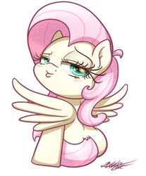 Size: 950x1150 | Tagged: safe, artist:phoenixrk49, fluttershy, pegasus, pony, g4, blushing, looking at you, looking back, looking back at you, open mouth, simple background, white background