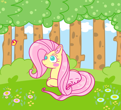 Size: 3646x3321 | Tagged: safe, artist:moomew64, fluttershy, butterfly, puffball, g4, crossover, cute, high res, kirby, kirby (series), nintendo, shyabetes, sleeping, tree