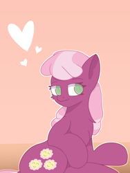 Size: 3000x4000 | Tagged: safe, artist:ponyangle, cheerilee, earth pony, pony, g4, cute, female, heart, mare, simple background