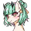 Size: 100x100 | Tagged: safe, artist:kawurin, oc, oc only, oc:yuna, pony, bust, icon, original character do not steal, pixel art, shade, simple background, solo, transparent background