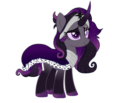 Size: 1800x1500 | Tagged: safe, artist:angei-bites, oc, oc only, oc:crystal gleam, pony, unicorn, cloak, clothes, curved horn, female, horn, mare, simple background, solo, transparent background