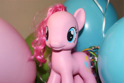 Size: 5184x3456 | Tagged: safe, pinkie pie, earth pony, pony, g4, balloon, brushable, female, solo, toy