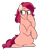 Size: 1024x1204 | Tagged: safe, artist:maikatystar, oc, oc only, oc:cherry jam pie, earth pony, pony, glasses, offspring, parent:cheese sandwich, parent:pinkie pie, parents:cheesepie, simple background, solo, transparent background