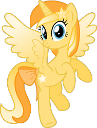 Size: 4000x5280 | Tagged: safe, artist:melisareb, derpibooru exclusive, oc, oc only, oc:favourite, alicorn, pony, derpibooru, absurd resolution, colored wings, derpibooru ponified, female, flying, gradient wings, looking at you, mare, meta, ponified, ribbon, show accurate, simple background, solo, transparent background, vector, wings
