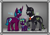 Size: 1014x702 | Tagged: safe, artist:lastnight-light, oc, oc:fruity pop, oc:lavender light, oc:sapphire shine, oc:virid dusk, pony, unicorn, female, filly, male, mare, stallion