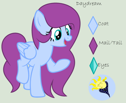 Size: 2088x1708 | Tagged: safe, artist:lominicinfinity, oc, oc only, oc:daydream, pegasus, pony, female, mare, reference sheet, simple background, solo
