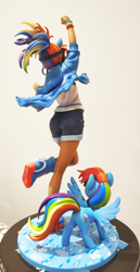 Size: 1866x3624 | Tagged: safe, kotobukiya, rainbow dash, human, pony, g4, human ponidox, humanized, kotobukiya rainbow dash, self ponidox