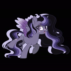 Size: 1773x1773 | Tagged: safe, artist:staricy097, oc, oc only, oc:shadow amethyst, alicorn, pony, female, mare, solo, two toned wings, wings