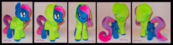 Size: 4804x1240 | Tagged: safe, artist:calusariac, oc, oc:blueberry, pony, female, irl, mare, photo, plushie, solo