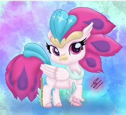 Size: 640x585 | Tagged: safe, artist:payshiechastityart, queen novo, classical hippogriff, hippogriff, g4, g4.5, my little pony: pony life, my little pony: the movie, chibi, cute, female, g4 to g4.5, novobetes, solo