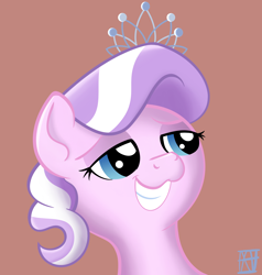 Size: 2900x3050 | Tagged: safe, artist:naen, diamond tiara, earth pony, pony, g4, cute, female, filly, high res, simple background, solo