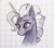 Size: 1053x932 | Tagged: safe, artist:galaxy.in.mind, tempest shadow, pony, unicorn, g4, broken horn, bust, eye scar, female, graph paper, horn, mare, prosthetic horn, prosthetics, scar, solo, traditional art