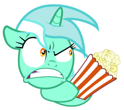 Size: 8000x7100 | Tagged: safe, artist:tardifice, lyra heartstrings, pony, g4, absurd resolution, faic, female, food, popcorn, simple background, solo, transparent background, vector