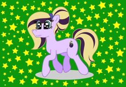 Size: 1610x1110 | Tagged: safe, artist:mrowka333, oc, oc only, oc:purple plum, earth pony, pony, earth pony oc, solo