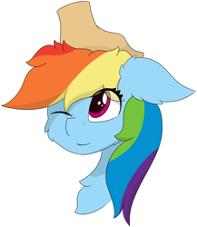 Size: 5630x6483 | Tagged: safe, artist:skylarpalette, rainbow dash, human, pegasus, pony, g4, absurd resolution, bust, cheek fluff, chest fluff, commission, cute, dashabetes, disembodied hand, ear fluff, ears, female, floppy ears, hand, happy, head pat, looking up, mare, multicolored hair, pat, pink eyes, rainbow hair, ruffled hair, simple background, simple shading, smiling, solo focus, transparent background, wings