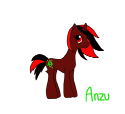 Size: 600x550 | Tagged: safe, artist:matrioshkka, oc, oc only, oc:anzu, pony, unicorn, female, horn, mare, simple background, solo, unicorn oc, white background