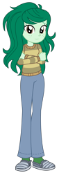 Size: 1500x4409 | Tagged: safe, artist:sketchmcreations, wallflower blush, equestria girls, g4, clothes, commission, crossed arms, cute, female, flowerbetes, looking at you, simple background, smiling, socks, solo, transparent background, vector
