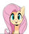 Size: 302x350 | Tagged: safe, artist:sung and ama, color edit, edit, editor:kokl123, fluttershy, pony, g4, colored, female, solo
