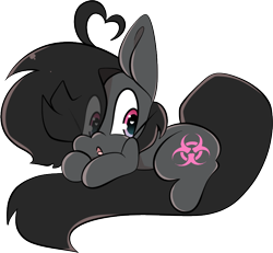 Size: 832x770 | Tagged: safe, artist:murkypie, oc, oc only, oc:toxxie, earth pony, pony, simple background, solo, transparent background