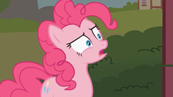 Size: 1920x1080 | Tagged: safe, artist:agrol, pinkie pie, earth pony, pony, g4, confused, female, mare, reaction image, shocked, solo, youtube link