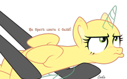Size: 2274x1422 | Tagged: safe, artist:mint-light, oc, oc only, alicorn, pony, g4, alicorn oc, bald, base, eyelashes, female, frown, holding a pony, horn, looking up, mare, offscreen character, simple background, transparent background, transparent horn, transparent wings, wings