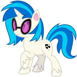 Size: 1024x1024 | Tagged: safe, artist:emeraldblast63, dj pon-3, vinyl scratch, pony, unicorn, g4, g4.5, my little pony: pony life, whoof-dunnit, female, g4.5 to g4, mare, redesign, simple background, solo, transparent background, vector