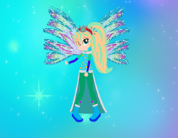 Size: 1017x791 | Tagged: safe, artist:selenaede, artist:user15432, fairy, equestria girls, g4, alternate hairstyle, barely eqg related, base used, blue dress, blue wings, boots, clothes, colored wings, crossover, crown, crystal sirenix, dress, ear piercing, earring, equestria girls style, equestria girls-ified, fairy princess, fairy wings, fairyized, gradient wings, jewelry, long hair, looking at you, nintendo, piercing, ponytail, princess rosalina, rainbow s.r.l, regalia, rosalina, shoes, sirenix, solo, sparkly wings, super mario bros., super mario galaxy, wings, winx, winx club, winxified