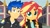 Size: 1276x713 | Tagged: safe, artist:jadeharmony, flash sentry, sunset shimmer, equestria girls, g4, female, male, ship:flashimmer, shipping, straight