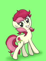 Size: 3024x4032 | Tagged: safe, artist:background basset, derpibooru exclusive, roseluck, pony, g4, female, simple background, solo