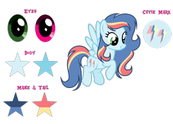 Size: 988x706 | Tagged: safe, artist:starstrucksentry, oc, oc only, oc:rainbow wishes, pegasus, pony, female, mare, reference sheet, simple background, solo, transparent background