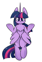 Size: 800x1200 | Tagged: safe, artist:sunnypaw121, part of a set, twilight sparkle, alicorn, pony, g4, chest fluff, female, looking at you, mare, simple background, solo, transparent background, twilight sparkle (alicorn)