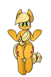 Size: 800x1200 | Tagged: safe, artist:sunnypaw121, part of a set, applejack, earth pony, pony, g4, female, looking at you, mare, simple background, solo, transparent background