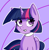 Size: 1978x2013 | Tagged: safe, artist:artiks, twilight sparkle, alicorn, pony, g4, choker, female, mare, simple background, smiling, solo, twilight sparkle (alicorn)