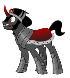 Size: 1402x1557 | Tagged: safe, artist:kayman13, king sombra, pony, unicorn, g4, season 9, the beginning of the end, cute, denial, desperate, male, scared, simple background, solo, sombradorable, surprised, transparent background, vector, wide eyes