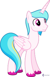 Size: 4000x6129 | Tagged: safe, alternate version, artist:parclytaxel, oc, oc only, oc:prince endearment, alicorn, pony, .svg available, absurd resolution, alicorn oc, commission, horn, male, simple background, smiling, solo, stallion, transparent background, unshorn fetlocks, vector, wings