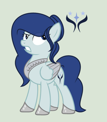 Size: 1877x2133 | Tagged: safe, artist:lominicinfinity, oc, oc only, oc:royal star, pegasus, pony, female, mare, simple background, solo, two toned wings, wings