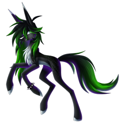 Size: 2080x2100 | Tagged: safe, artist:sadatrix, oc, oc only, oc:toxica, earth pony, pony, female, high res, mare, simple background, solo, spiked wristband, transparent background, wristband