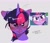 Size: 2048x1780 | Tagged: safe, artist:poneko-chan, screencap, twilight sparkle, pony, unicorn, g4, lesson zero, my little pony: friendship is magic, season 2, bloodshot eyes, blushing, crying, dishevelled, female, looking at you, mare, scene interpretation, screencap reference, screenshot redraw, solo