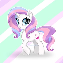 Size: 1280x1280 | Tagged: safe, artist:thomasray000, potion nova, pony, unicorn, g4, g4.5, my little pony: pony life, female, g4.5 to g4, mare, movie accurate, smiling, solo