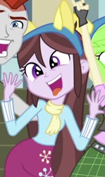 Size: 395x664 | Tagged: safe, screencap, velvet sky, equestria girls, g4, my little pony equestria girls: friendship games, cropped, female, silly face, tongue out, wondercolt ears, wondercolts