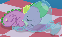 Size: 2783x1670 | Tagged: safe, artist:frownfactory, spike, dragon, g4, owl's well that ends well, .svg available, cute, eyes closed, male, punch (drink), punch bowl, simple background, sleeping, solo, spikabetes, svg, vector