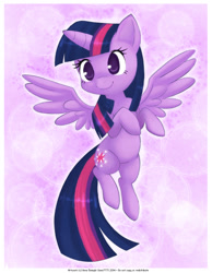 Size: 800x1033 | Tagged: safe, artist:luna777, twilight sparkle, alicorn, pony, g4, cute, female, mare, solo, spread wings, twiabetes, twilight sparkle (alicorn), wings